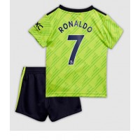 Manchester United Cristiano Ronaldo #7 Fotballklær Tredjedraktsett Barn 2022-23 Kortermet (+ korte bukser)